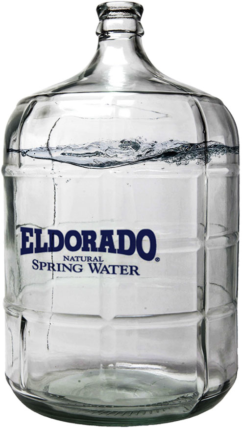 Eldorado Water - Glass 3 gallon Bottle